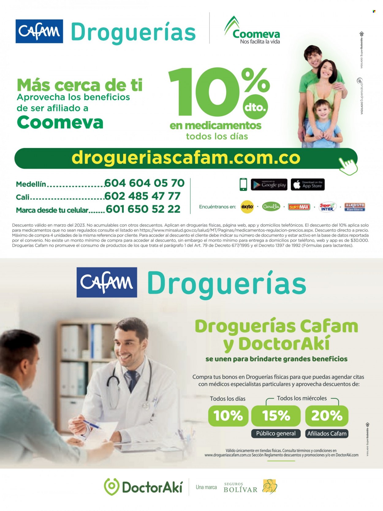 Catálogo Droguerías Cafam - 03.01.2023 - 03.31.2023. Página 39.