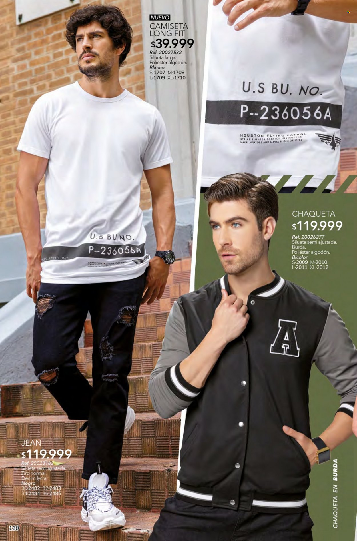 Folleto actual Marketing Personal - Ventas - chaqueta, vaqueros, camiseta. Página 116.