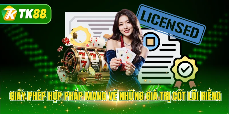 Giấy phép hợp pháp mang về những giá trị cốt lõi riêng
