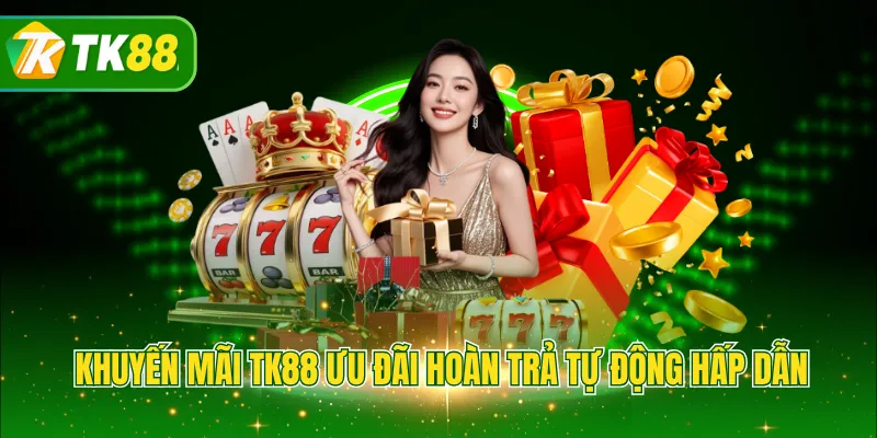 Khuyến mãi TK88 ưu đãi hoàn trả tự động hấp dẫn